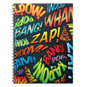 Fun Retro Comic Book Pop Art Sound Notitieboek (Voorkant)