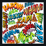 Fun Retro Comic Book Pop Art Sound Poster<br><div class="desc">Een leuk,  cool en trendy retro-stripverhaal pop-geïnspireerd design dat de grillen,  zap,  pow in je leven zet. Het perfecte cadeau voor superhelden,  vrienden,  familie of als een traktatie voor jezelf. Ontworpen door: ComicBookPop© op www.zazzle.com/comicbookpop*</div>