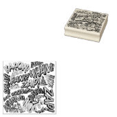 Fun Retro Comic Book Pop Art Sound Rubberstempel (Gestempeld)