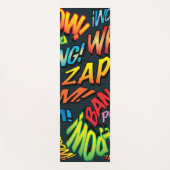 Fun Retro Comic Book Pop Art Sound Yogamat (Voorkant)
