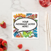 Fun Retro Comic Book Speech Bubble Servet (Insitu)