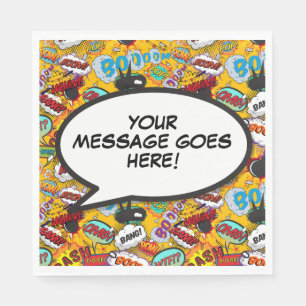 Fun Retro Comic Book Speech Bubble Servet