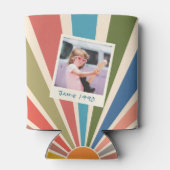 Fun Retro Custom 40th Birthday  Photo Blikjeskoeler (Achterkant)