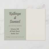 Fun Retro De datum Briefkaart Sjabloon opslaan (Achterkant)