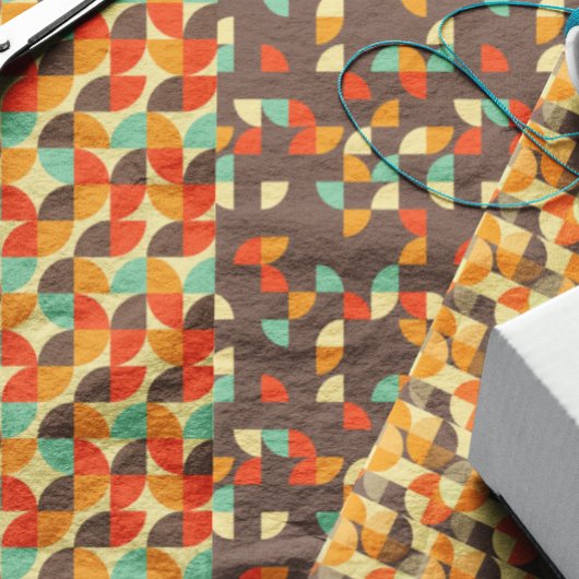 Fun Retro Design Groovy 70's Inpakpapier Vel