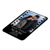 Fun Retro  FIlm Photo Save the DATE Magneet (Linkerzijde)