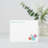 Fun Retro Groovy Alien Kinder Foto bedankt voor je (Staand voorkant)