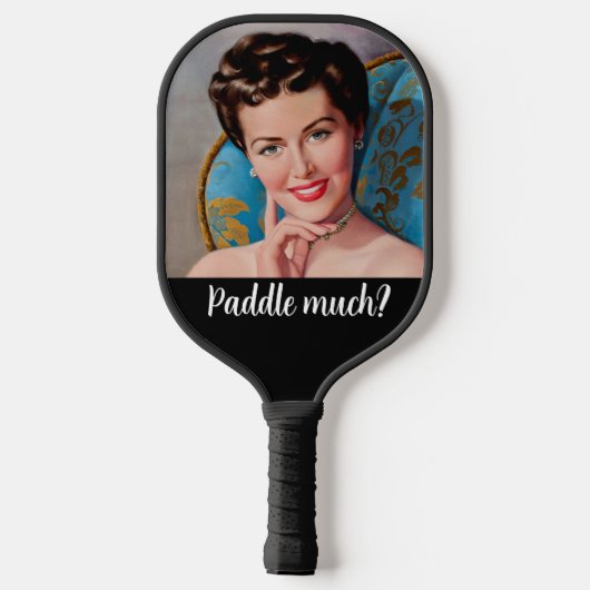 Fun Retro Houseechtgenote Snarky Quote Pickleball  Pickleball Paddle (Achterkant)