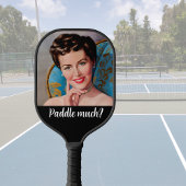 Fun Retro Houseechtgenote Snarky Quote Pickleball  Pickleball Paddle