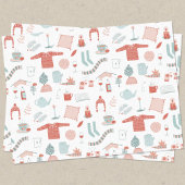 Fun Retro Kerstmis Tissuepapier