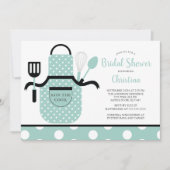 Fun Retro Mint Kitchen Vrijgezellenfeest Kaart (Voorkant)