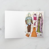 Fun Retro Munster's 👾 Reproduction Paper Doll spe Kaart (Binnen)