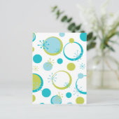 Fun Retro Patroon Briefkaart (Staand voorkant)