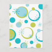 Fun Retro Patroon Briefkaart (Voorkant)