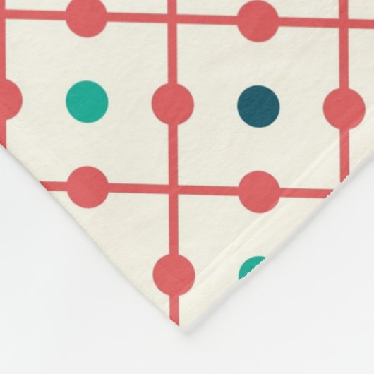 Fun Retro Patroon Fleece Deken (Hoek)