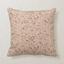 Fun Retro Pink Terrazzo Pattern Kussen