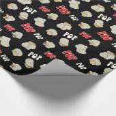 Fun Retro Popcorn Pattern Cadeaupapier (Hoek)