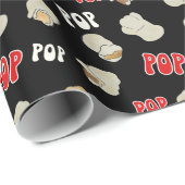 Fun Retro Popcorn Pattern Cadeaupapier (Rol Hoek)