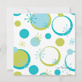 Fun Retro-Stippen Kaart (Achterkant)