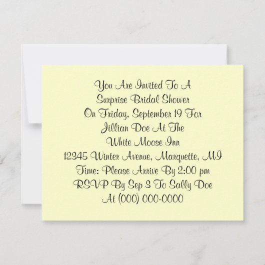 Fun Retro Surprise Vrijgezellenfeest Party-uitnodi Kaart (Achterkant)