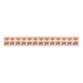 Fun Retro Swimsuit Fox Animal Grosgrain Lint (Voorkant)