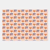 Fun Retro Swimsuit Fox Animal Inpakpapier Vel (Voorkant)