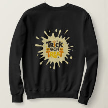 Fun Retro "Trick or Treat" Splash Girls Halloween 