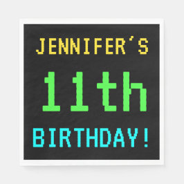 Fun /Retro Video Game 11th Birthday Servetten