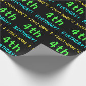 Fun /Retro Video Game 14th Birthday Cadeaupapier (Hoek)