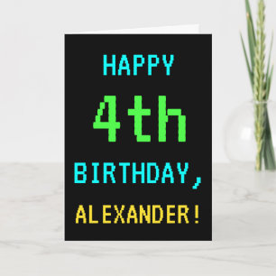 Fun /Retro Video Game 14th Birthday Kaart