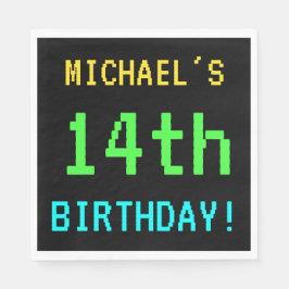 Fun /Retro Video Game 14th Birthday Servet