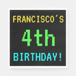 Fun /Retro Video Game 14th Birthday Servetten