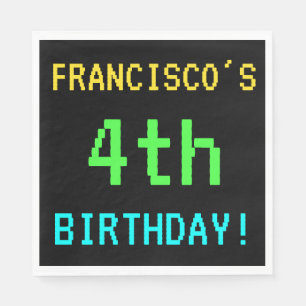 Fun /Retro Video Game 14th Birthday Servetten