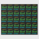 Fun /Retro Video Game 31st Birthday Cadeaupapier (Vlak)