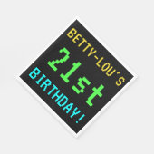 Fun /Retro Video Game Kijk 21st Birthday Servet (Hoek)