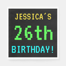 Fun /Retro Video Game Kijk 26th Birthday Servet