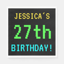 Fun /Retro Video Game Kijk 27th Birthday Servet