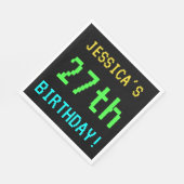 Fun /Retro Video Game Kijk 27th Birthday Servet (Hoek)