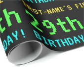 Fun /Retro Video Game Kijk 29th Birthday Cadeaupapier (Rol Hoek)