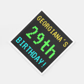 Fun /Retro Video Game Kijk 29th Birthday Servet (Hoek)