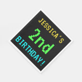 Fun /Retro Video Game Kijk 2e verjaardag Servetten (Hoek)