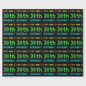 Fun /Retro Video Game Kijk 30e verjaardag Cadeaupapier (Vlak)