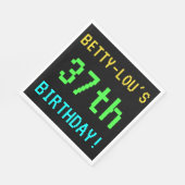 Fun /Retro Video Game Kijk 37th Birthday Servet (Hoek)