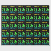 Fun /Retro Video Game Kijk 38e verjaardag Cadeaupapier (Vlak)