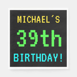 Fun /Retro Video Game Kijk 39th Birthday Servet