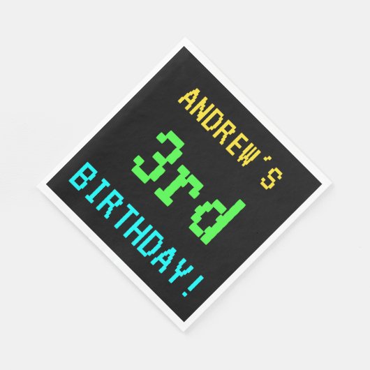 Fun /Retro Video Game Kijk 3rd Birthday Servetten (Hoek)