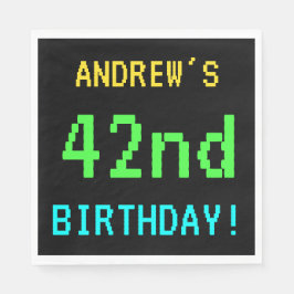 Fun /Retro Video Game Kijk 42e verjaardag Servet