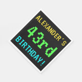 Fun /Retro Video Game Kijk 43rd Birthday Servet (Hoek)