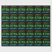 Fun /Retro Video Game Kijk 47e verjaardag Cadeaupapier (Vlak)