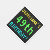 Fun /Retro Video Game Kijk 49th Birthday Servet (Hoek)